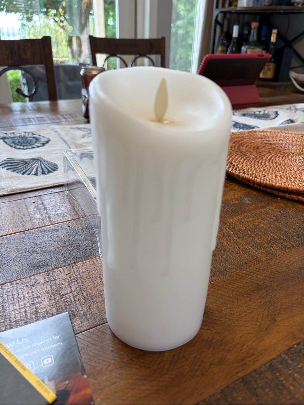 LED Flameless Pillar Candle - White